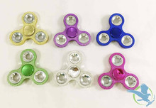 Bling Style Tri-Hand Fidget Spinner With Counter Weights (MSRP $7.00)