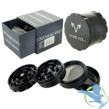 Viking Axe Tobacco Grinder - 63mm - 4 Part [GV011] (MSRP $30.00)
