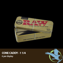 RAW Roll Caddy - Authentic Metal Rolling Case - Fits 1 1/4 Size - Display of 8 (MSRP $4.00 Each)