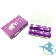 IMREN 18650 3000mAh 40A 2Pack 3.7V with Battery Case Flat Top Battery Purple Authentic (MSRP 25.00)