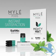 SaltNic E-Liquid Myle Replacement 0.9ML Pods - Pack of 4 (MSRP $18.00)