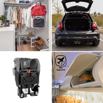 Folds flat FAA approved [Gray Slate]