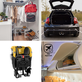 Folds flat FAA approved [Yellow Mineral]