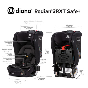 Radian® 3RXT® SafePlus™ dimensions [Black Jet]