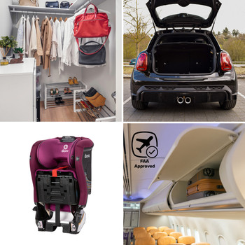 Folds for travel FAA Approved [Purple Plum]