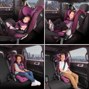 10 years one car seat from 4 lbs to 120 lbs [Purple Plum]