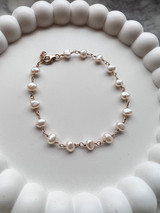 Beta - Freshwater Pearl and Gold-Filled Bracelet