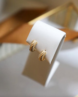 Nixi - Gold Plated Huggie Style Earring