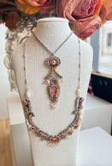 Ayala Bar - Peach Long Necklace - Thora Collection