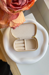 Mini Jewellery Travel Case - Taupe