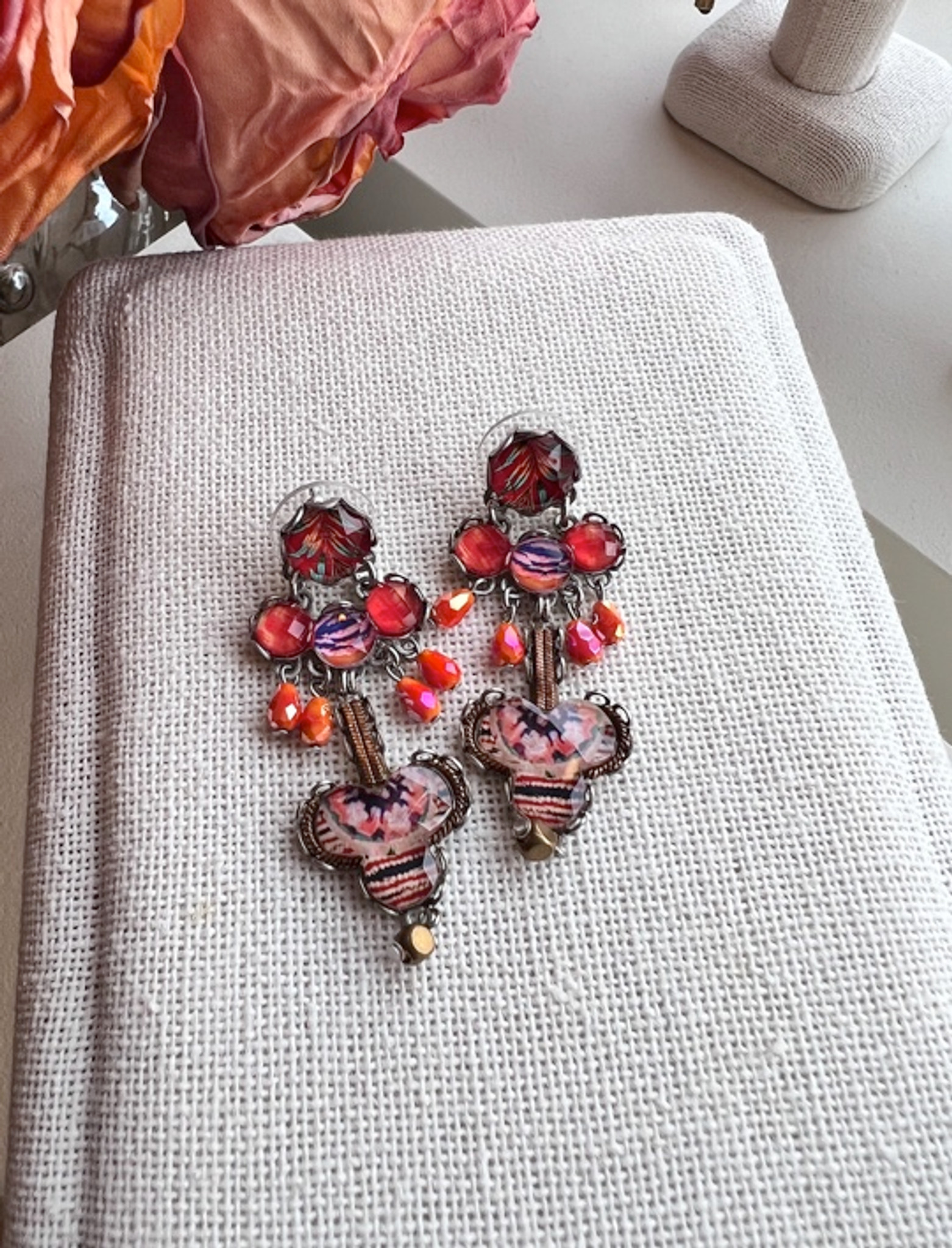 Ayala Bar Warm Energy Peony Earrings Danielle O Connor Jewellery