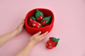 Dashdu Five Felt Strawberries with sorting bowl