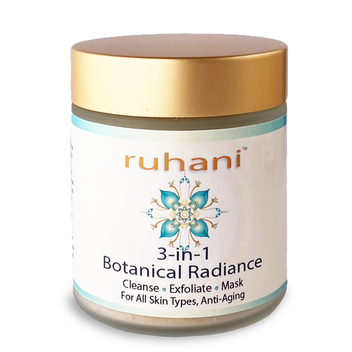 Silk & Stone 100% Natural 3-in-1 Ruhani Botanical Radiance Cleaner for Dry Skin. Cleanser, Exfoliator and Mask all in one. Silk & Stone 100% Natural 3-in-1 Ruhani Botanical Radiance Cleaner for Dry Skin. Cleanser, Exfoliator and Mask all in one.