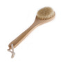 Natural-Bristle-Middle-Long-Handle-Wooden-Shower-Body-Bath-Brush-Round-Head Frontside