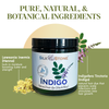 Silk & Stone 100% Natural Indigo (indigofera tinctoria) Powder- Blue to Brownish-Black Hair Dye- Ingredients