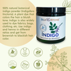 Silk & Stone 100% Natural Indigo (indigofera tinctoria) Powder- Blue to Brownish-Black Hair Dye- Product Description
