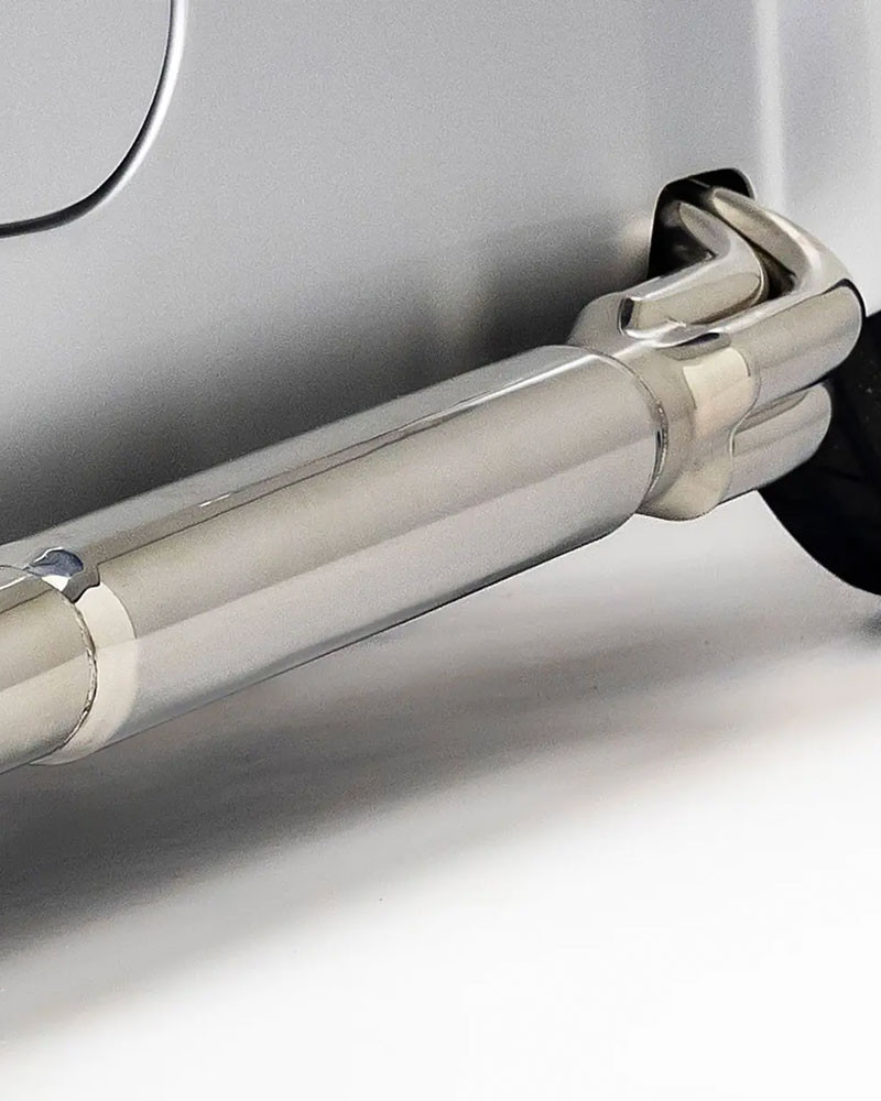Polished Stainless Steel Side Exhaust