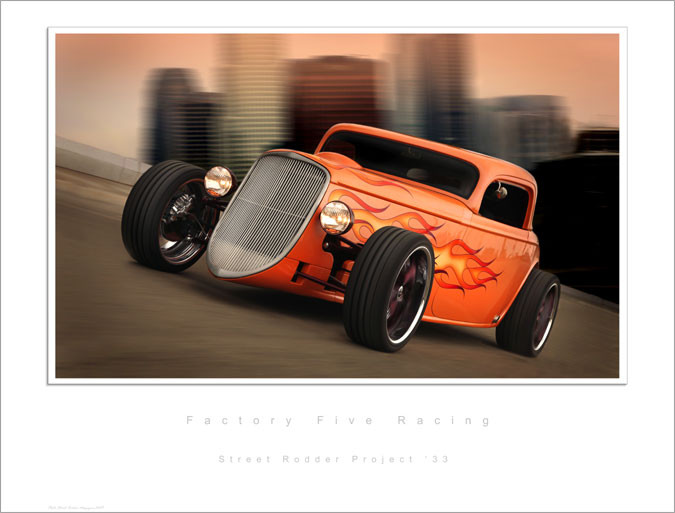 #15027 - Street Rodder Project '33 Lithograph, Serial Number Limited 1 of 499