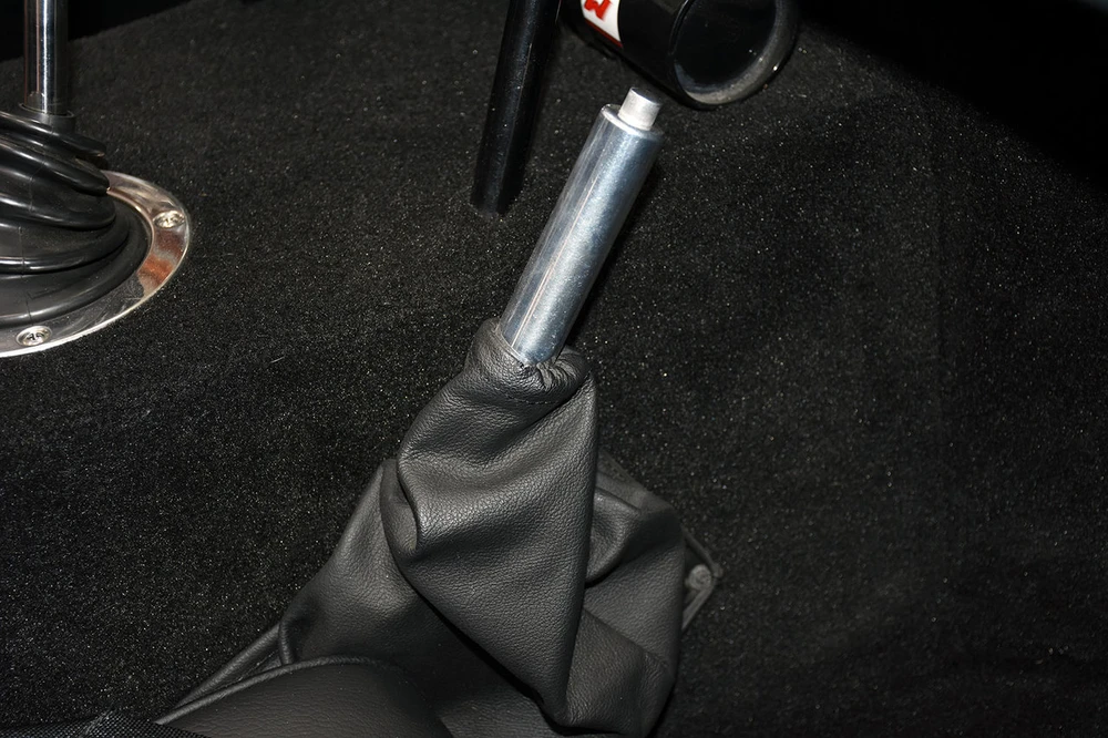 E-brake handle installed in Mk4 Roadster. Note: Leather boot is not included.