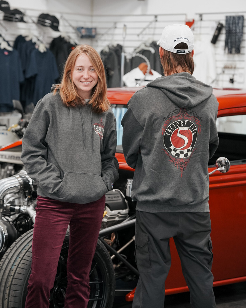 Unisex Gray Factory Five Hoodie