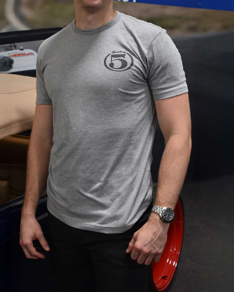 Retro Hot Rod Truck Tee Grey