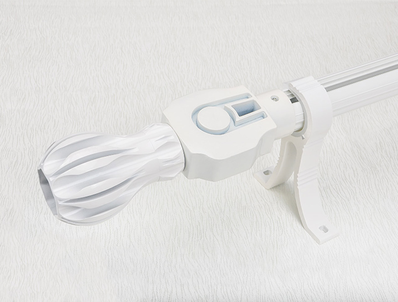 Motorized Curtain with Decorative Tracks/Rods