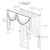 CROSSHAVEN - Swag Valance and Panels Set CROSSHAVEN - Swag Valance and Panels Set