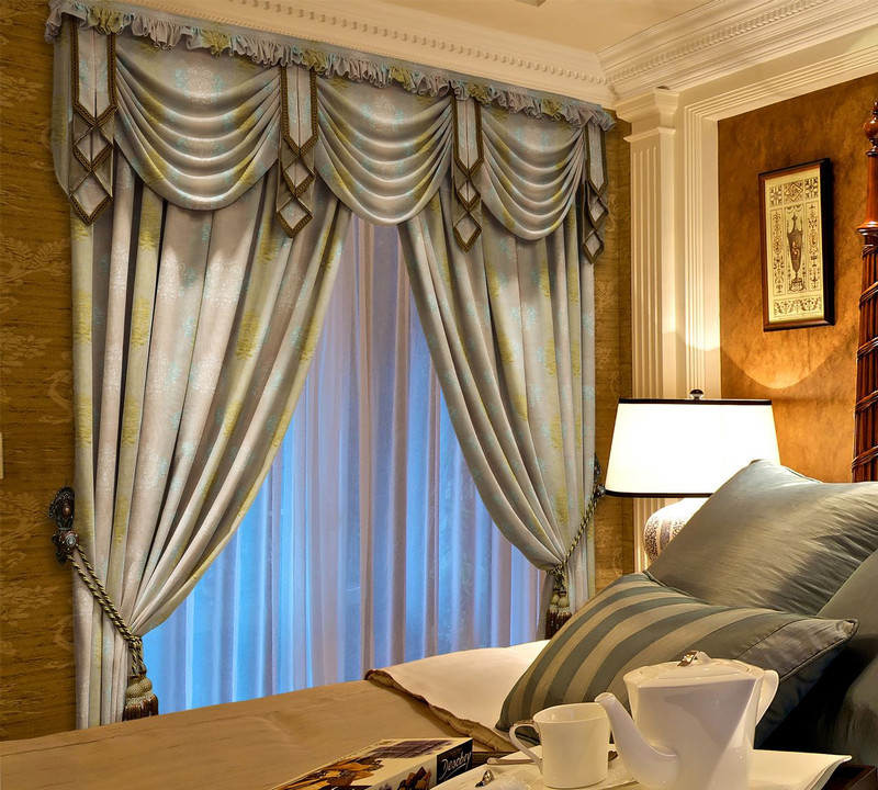 Custom-made Swag Valance and Panels Set - THE METROPOLITAN Custom-made Swag Valance and Panels Set - THE METROPOLITAN