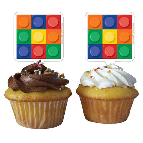 Block Party Cupcake Toppers 12pcs/pack MTRADE PTE. LTD. Tax