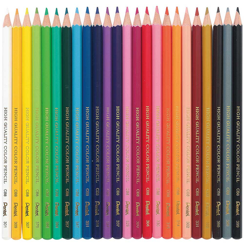 Pentel Color Pencils 24 Colors MTRADE Singapore