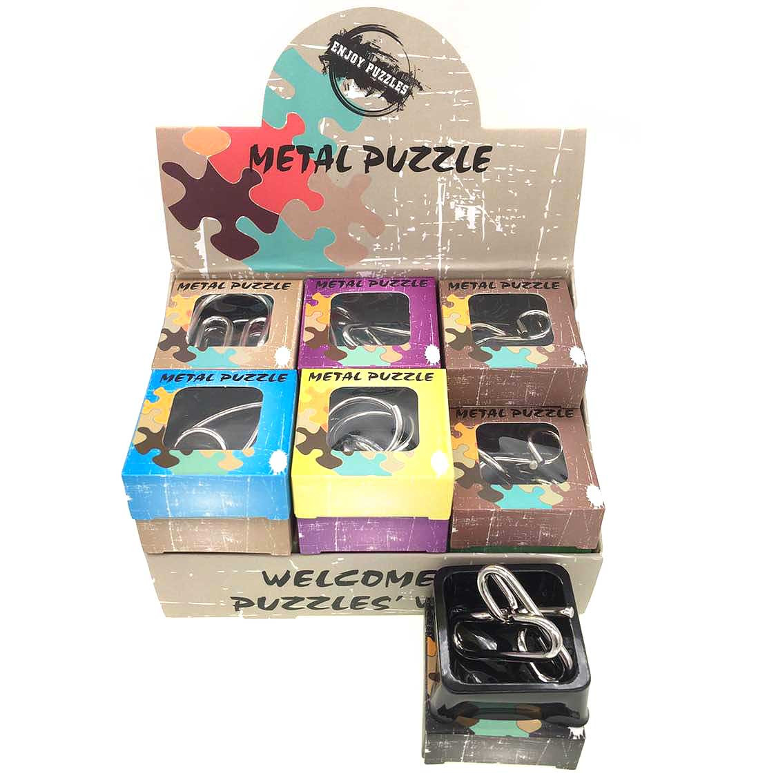 Metal Puzzles Brain Teasers Singapore IQ Puzzle Game Wholesale