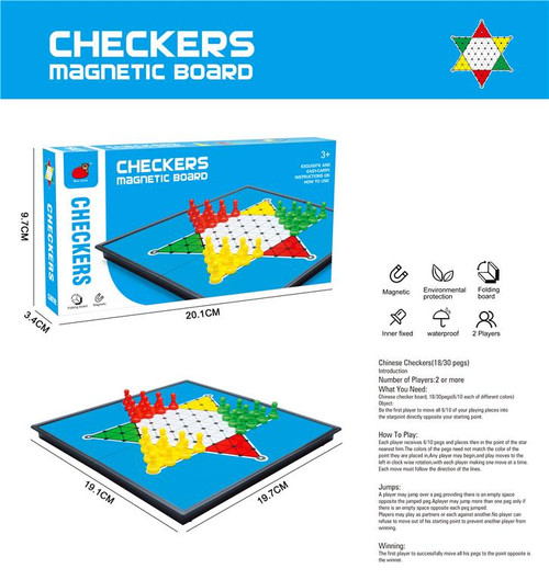 Medium Magnetic Chinese Checkers Board Game