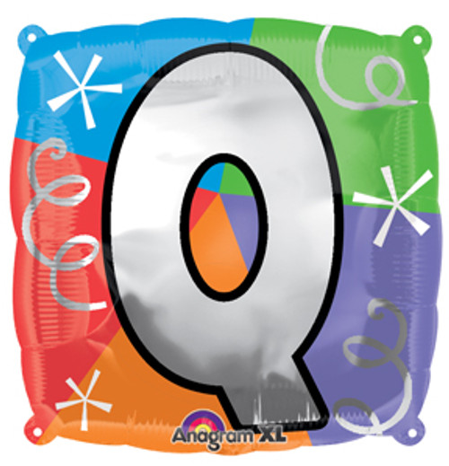 18" Letter Q Quad Balloon