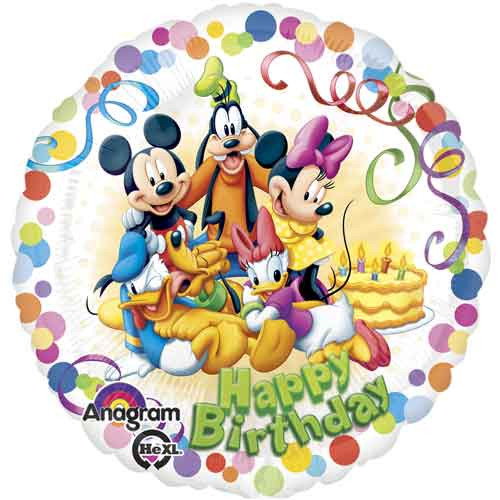 17" Mickey & Friends Birthday Party Balloon