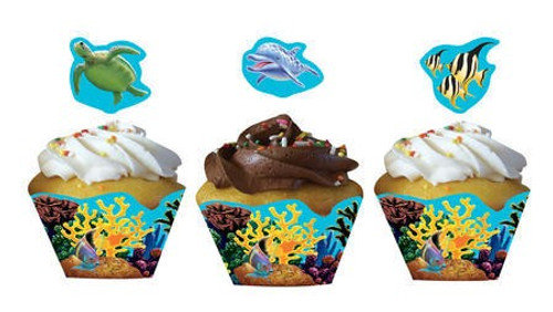 Ocean Party Cupcake Wrapper & Picks