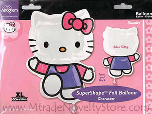 30" Hello Kitty Pink & Purple Super Shape Balloon