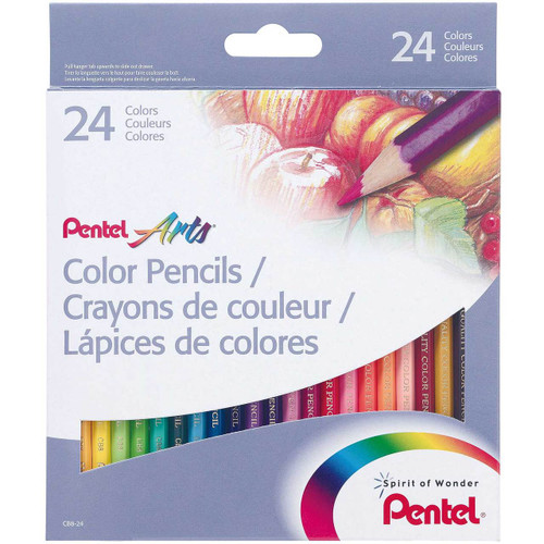 Pentel Color Pencils 24 Colors/box