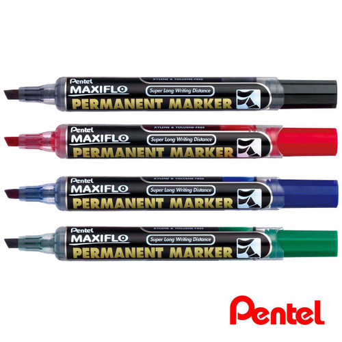 Pentel MAXIFLO Permanent Marker Chisel Point NLF60