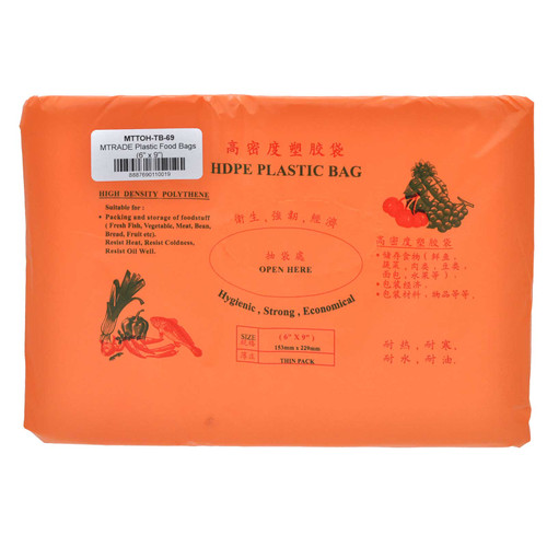 Plastic Food Bags (6" x 9")