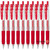 [Bundle 10pcs] Zebra Sarasa Clip Gel Pen 0.5mm B-JJ15 (Red)