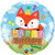 18" Birthday Party Fox Balloon