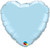 36" Pearl Light Blue Heart Foil Balloon