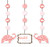 Wild Safari Pink Hanging Cutout