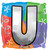 18" Letter U Quad Balloon