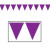 Purple Pennant Flag Banner