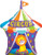 36" Big Top Circus Lion Super Shape Balloon