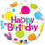 18" Birthday Big Polka Dots Balloon