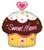 18" Sweet Mom Cupcake Junior Shape Balloon