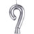 Silver Numeral 9 Birthday Candle