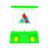 Triangle Puzzle Water Game Assorted Color 1pcs